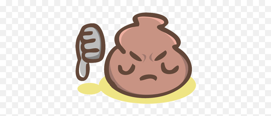 Stickers Poop Poopemoji Illustration Doodle Drawing - Thumbs Thumbs Down Emoji Animated Gif,Down Emoji