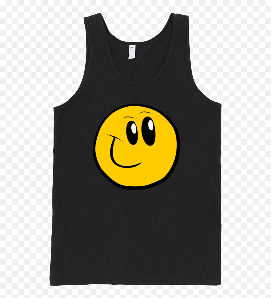 Smiley Fine Jersey Tank Top Unisex - Sleeveless Shirt Emoji,Emoji 100 Shirt