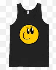 Smiley Fine Jersey Tank Top Unisex - Sleeveless Shirt Emoji,Emoji 100 Shirt