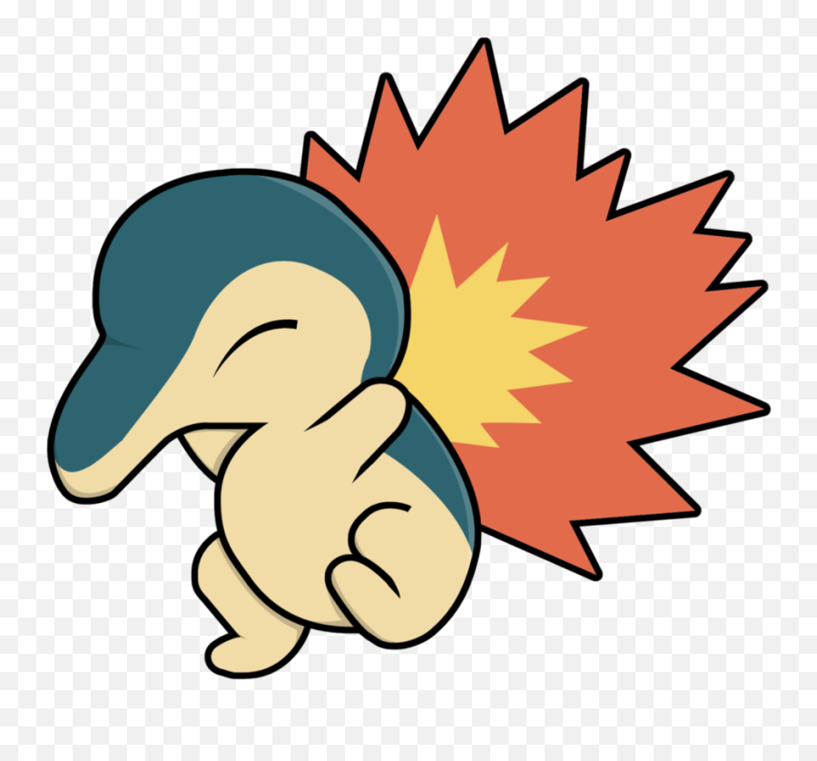 Pokemon Fire Cyndaquil Sticker - Cyndaquil Png Emoji,Cyndaquil Emojis