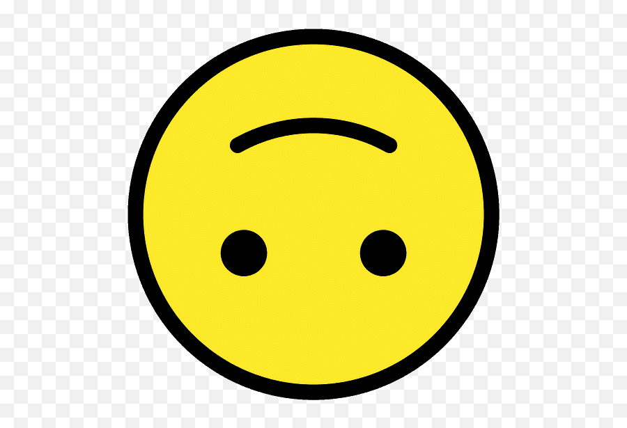 Upside - Gambar Emoticon Senyum Terbalik Emoji,Upside Down Smile Emoji