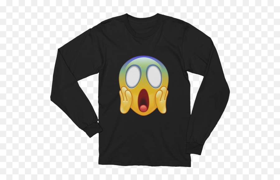 Fear Emoji Long Sleeve T - Islamic Dawah T Shirt,T Bone Emoji