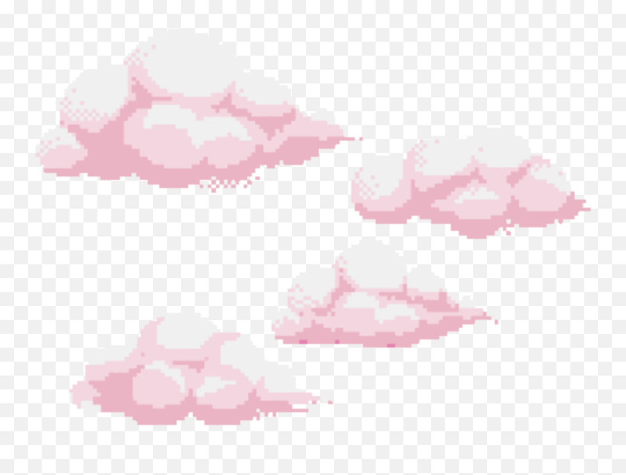 The Coolest Cute Stickers - Transparent Pink Aesthetic Clouds Emoji,Clouds Emoji Gay