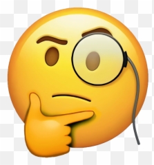 Myself - Thinking Emoji Png,Emoticon Ignora