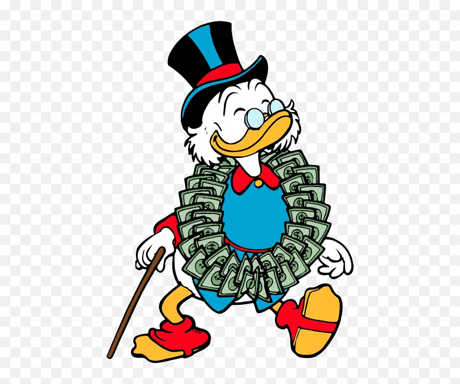 Transparent February Clip Art - Scrooge Mcduck Clipart Emoji,Is Scrooge Mcduck A Red Emoji