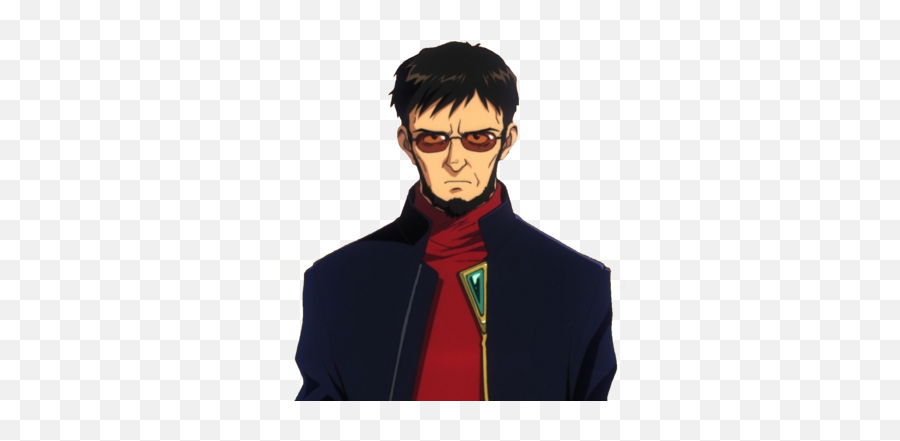 Gendo Ikari - Gendo Ikari Emoji,Rei Shows Emotion With Gendo