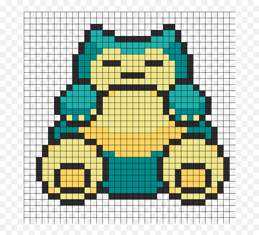 Snorlax Kandi Patterns - Snorlax Pixel Art Emoji,Snorlax Emoji