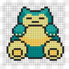 Snorlax Kandi Patterns - Snorlax Pixel Art Emoji,Snorlax Emoji