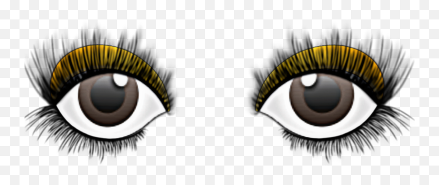 Eyes Yeux Regard Sticker By Dubrootsgirl - Eyelashes Brushes Emoji,Eyes Emotion