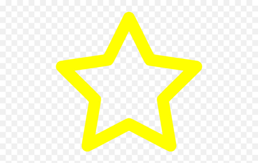 Yellow Outline Star Icon - Free Yellow Star Icons Star Outline Png Gold Emoji,Christmas Star Emoticon