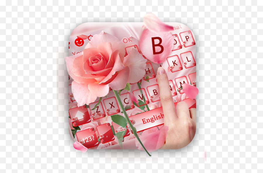 Beautiful Pink Rose Keyboard Theme U2013 Apps Bei Google Play Emoji,Rose Made Out Of Emojis