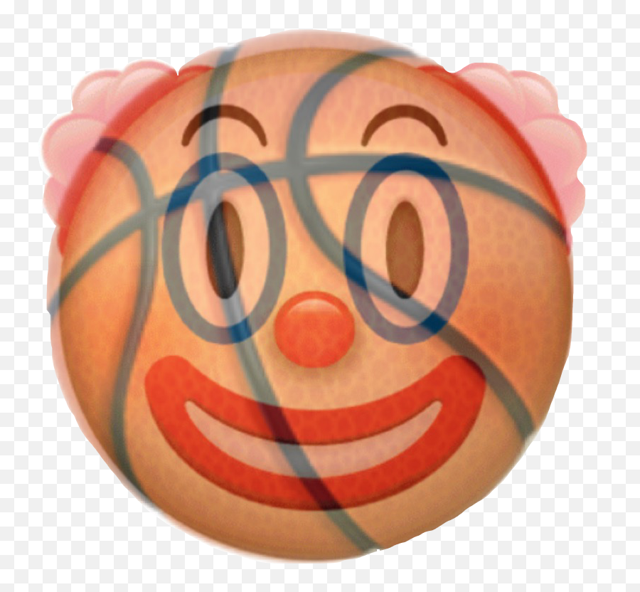 Basketball Clown Basketclown Emoji Sticker By Kiran - Happy,Basket Ball Emoji