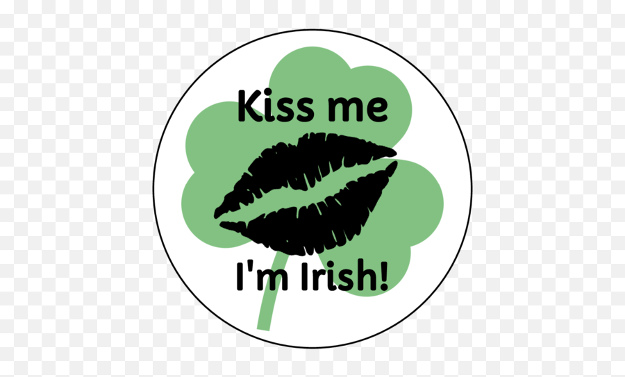 Kiss Me Iu0027m Irish St Patricku0027s Day Sticker - Onlinelabelscom Emoji,St Pddys Day Facebook Emoticons