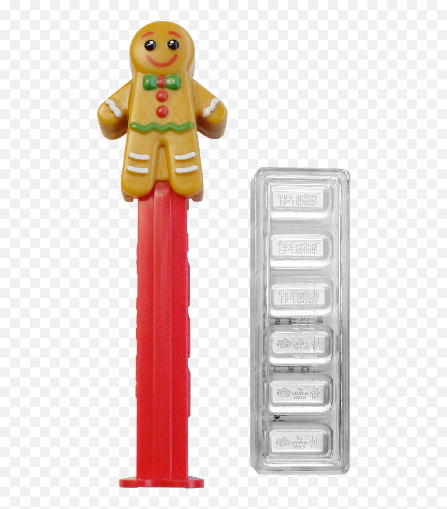 Pez Gingerbread Man Silver Wafer Gift Set Pamp Emoji,Gingerbread Man Emoji