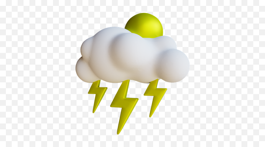 Thunder 3d Illustrations Designs Images Vectors Hd Graphics Emoji,Storm Emoji