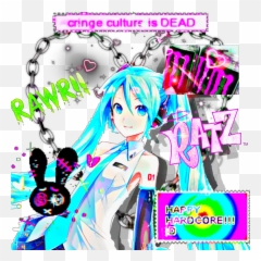 Scenecore Hatsune Image - Hime Cut Emoji,Pee Pee Emoji