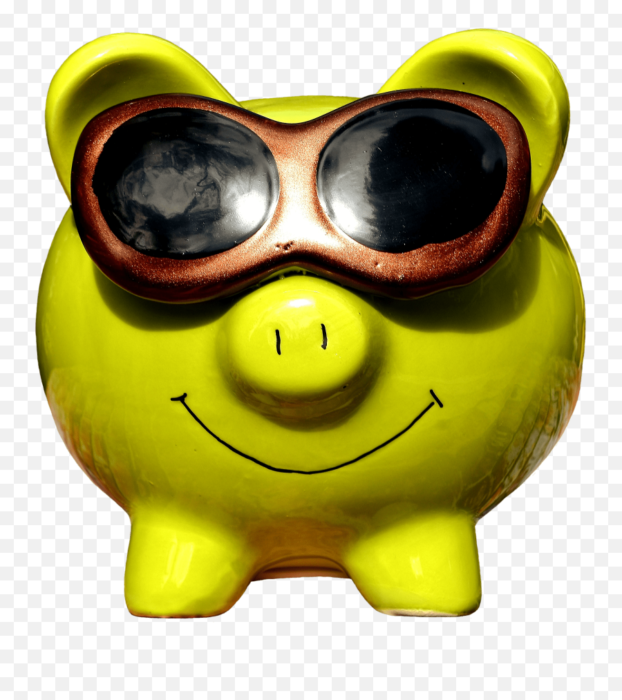 Lucky Pig Cool Sunglasses Piggy - Piggy Bank Emoji,Piggy Emoticons
