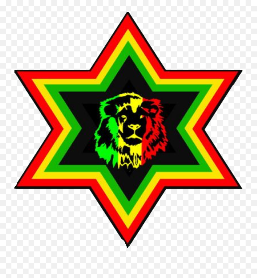 Rasta Rastafari Lion Sticker - Rasta Star Of David Emoji,Rastafarian Emoji