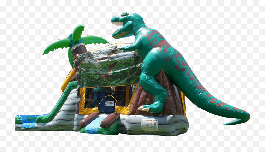 Jurassic Dinosaur Combo Bounce House - The Big Bounce Theory Jurassic Park Moon Bounce Emoji,Dinosaur Emoji