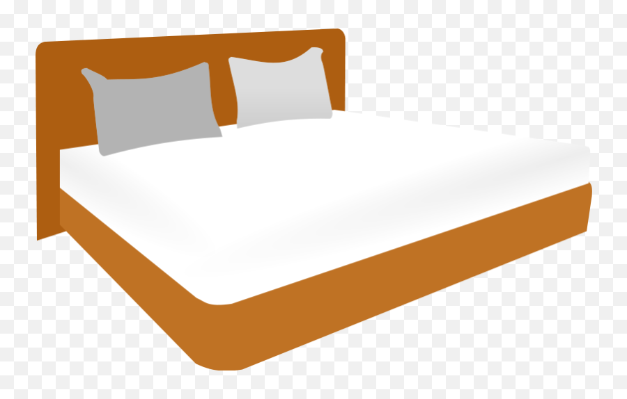 Bed Cartoon Clip Art Dromgbg Top - Clipartix Double Bed Clipart Emoji,Emoji Bed Set Full Size