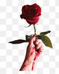 Rose Blood Pain Hand Sad Sticker - Lovely Emoji,Blood Hand Emojis Png