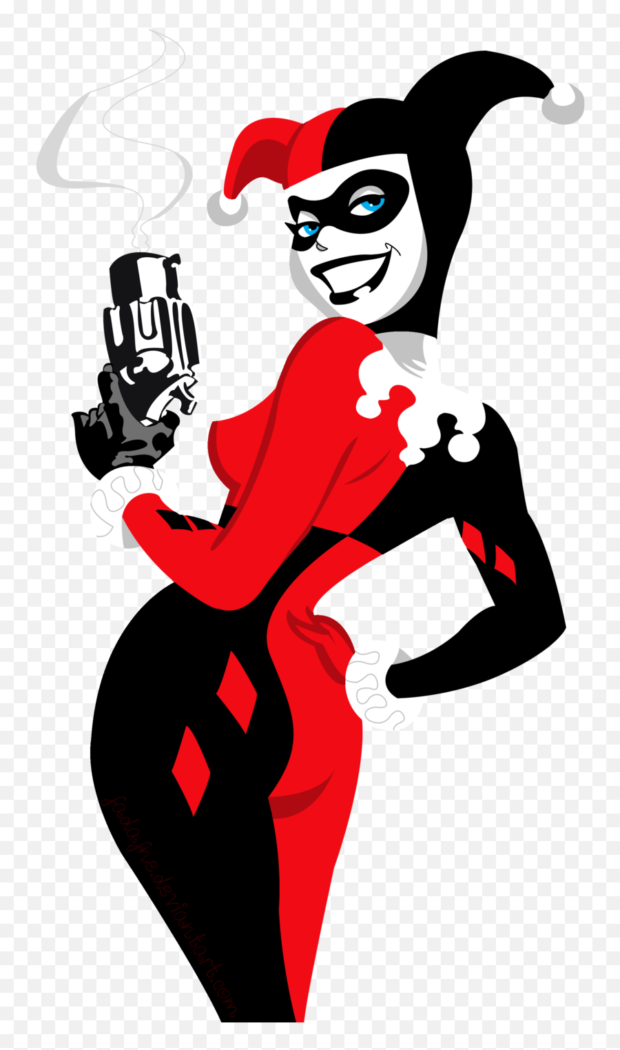 Classic Harley Quinn Cartoon Clipart - Harley Quinn Png Emoji,Suicide Squad Facebook Emojis