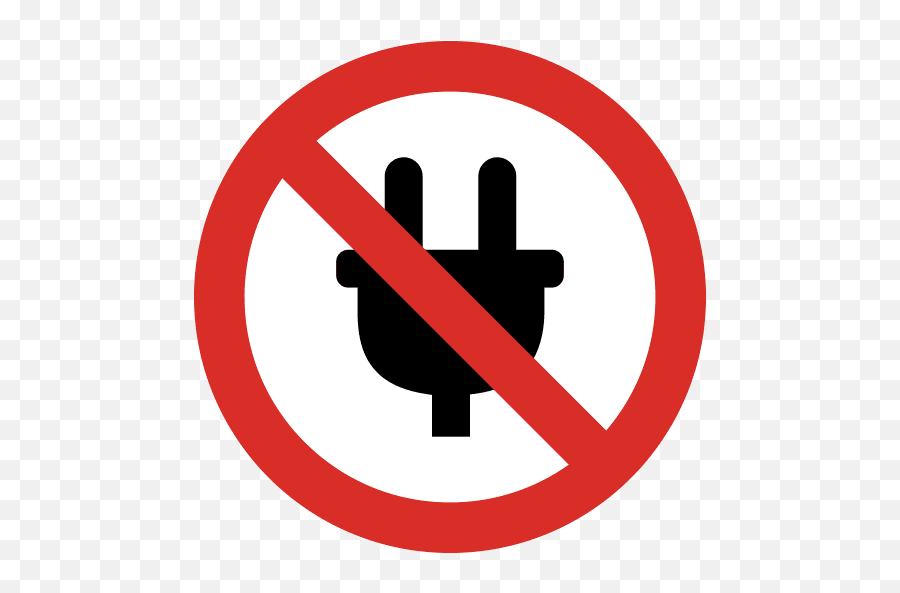 No Electric Plug Icon Png And Svg - Electric Plug No Png Emoji,Apple Electric Plug Emoji'