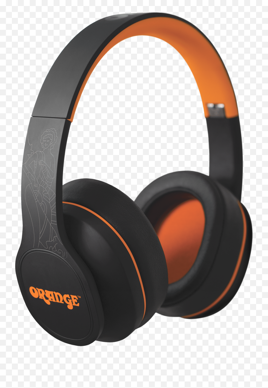 Crest Edition Wireless Headphones U2013 Orange Amps - Orange Amps Headphones Emoji,Emotion Big Bud Battery Flashing