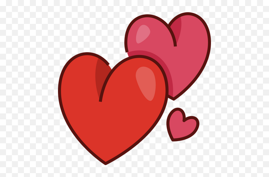 Free Hearts Colored Outline Icon - Available In Svg Png Girly Emoji,Revolving Heart Emojis
