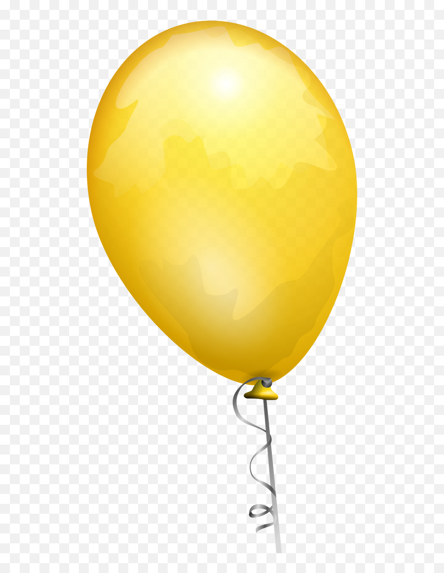 Download Hd Yellow Balloon Png - Gold Balloon Clipart Png Yellow Balloon Transparent Background Emoji,Balloon Emoji Clipart