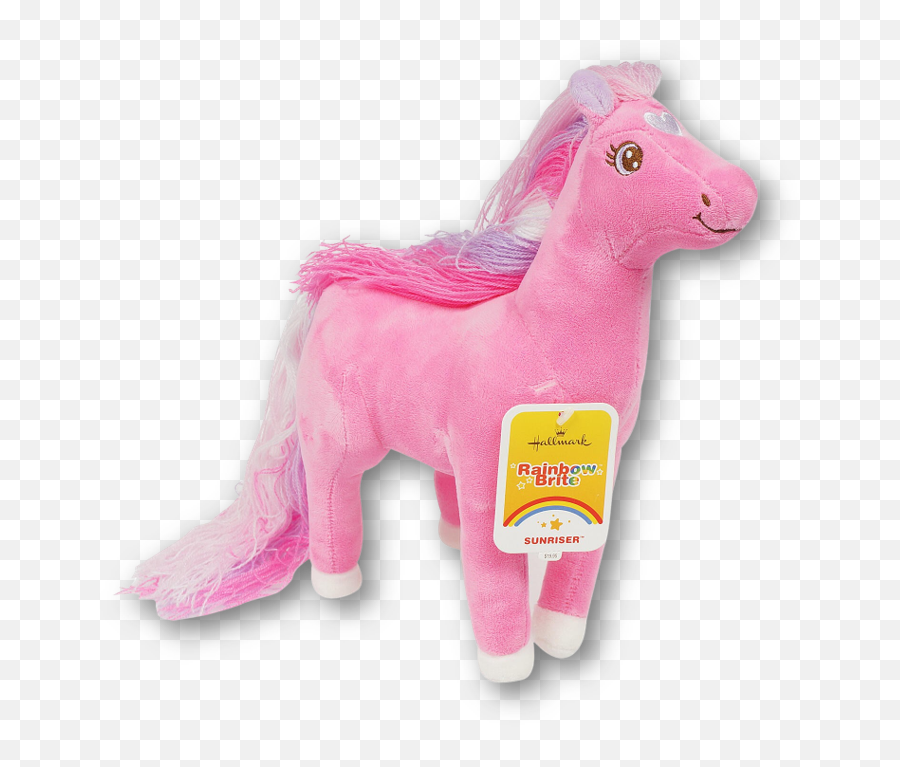 Hallmark Rainbow Brite Sunriser Horse Stuffed Animal - Unicorn Emoji,Emotions Doll By Mattel Toys 1983
