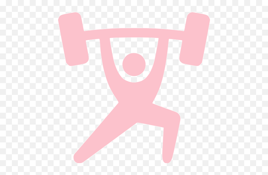 Pink Weightlift Icon - Free Pink Weight Icons Weight Lifting Icon White Emoji,Lifted Arms Emoticon