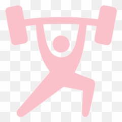 Pink Weightlift Icon - Free Pink Weight Icons Weight Lifting Icon White Emoji,Lifted Arms Emoticon