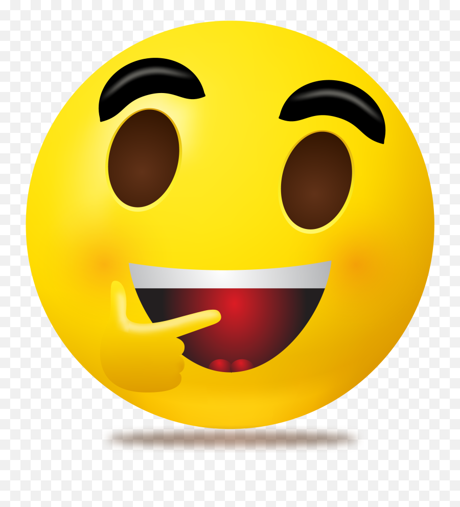 3d Happy Laughing React Emoji Free Png Download Png Flat,Angel Wing Emoticons