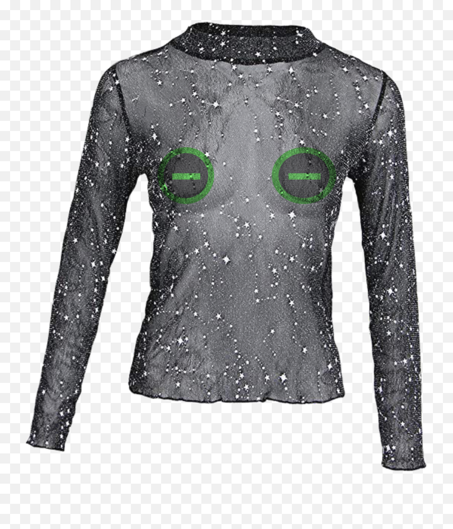 Ton Sticker - Long Sleeve Emoji,Sequin Emoji Shirt