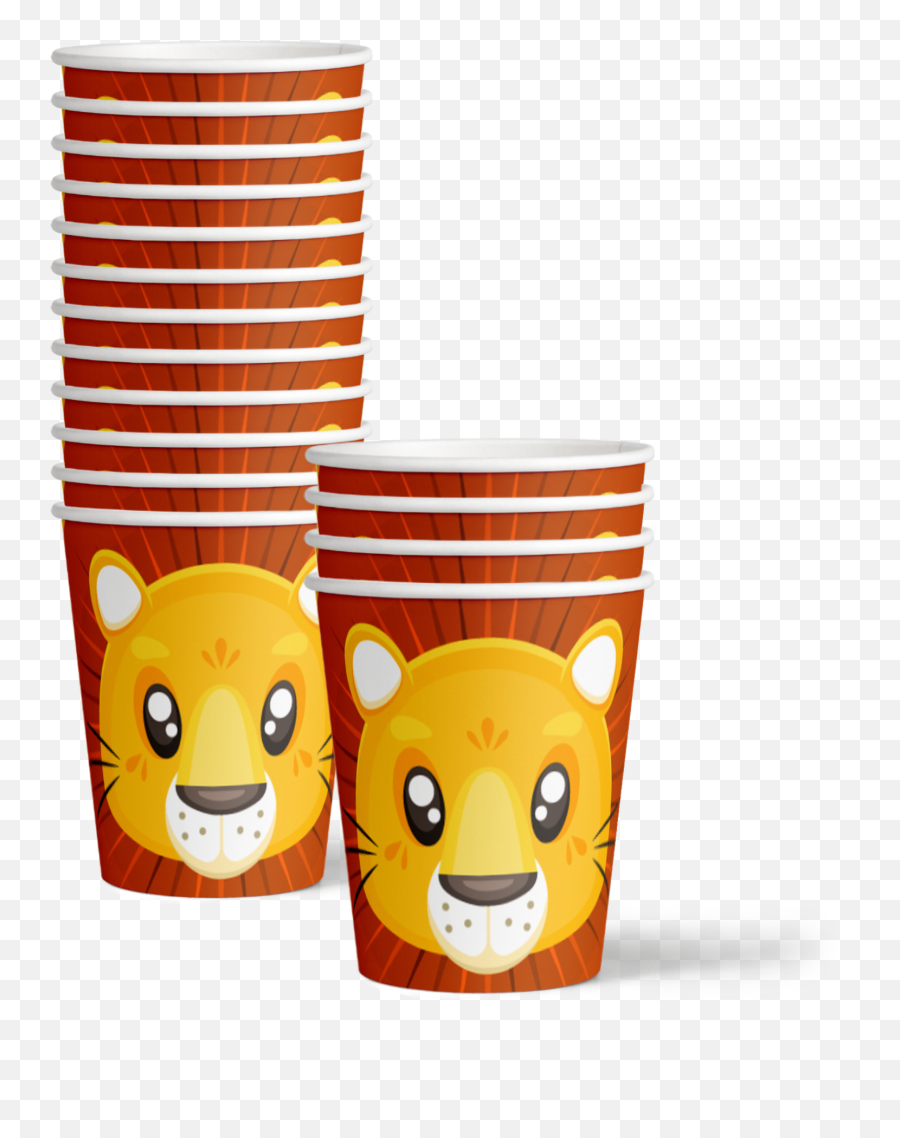 Lion Birthday Party Tableware Kit For 16 Guests Emoji,Aa Emoticon