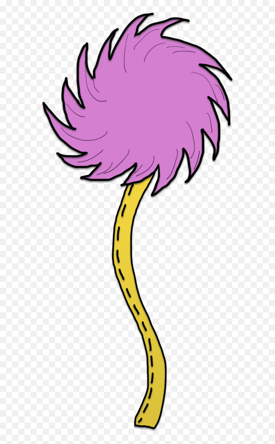 Purple Lorax Tree Drawing Free Image Download Emoji,Dr Suess Book About Emotions Through Colors