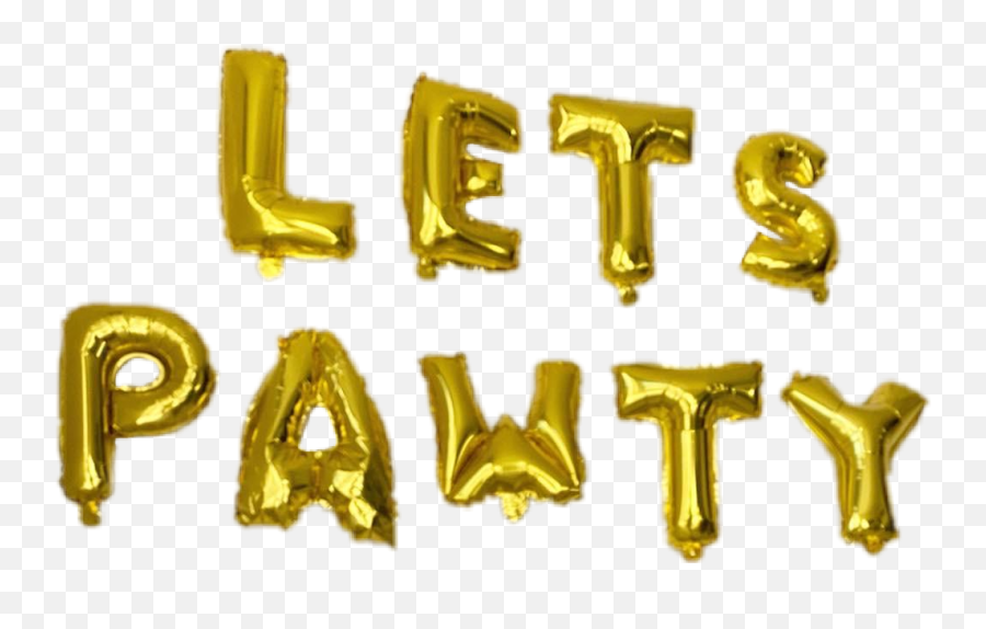 Balloons Gold Party Animal Dog Cat - Solid Emoji,Party Animal Emoji