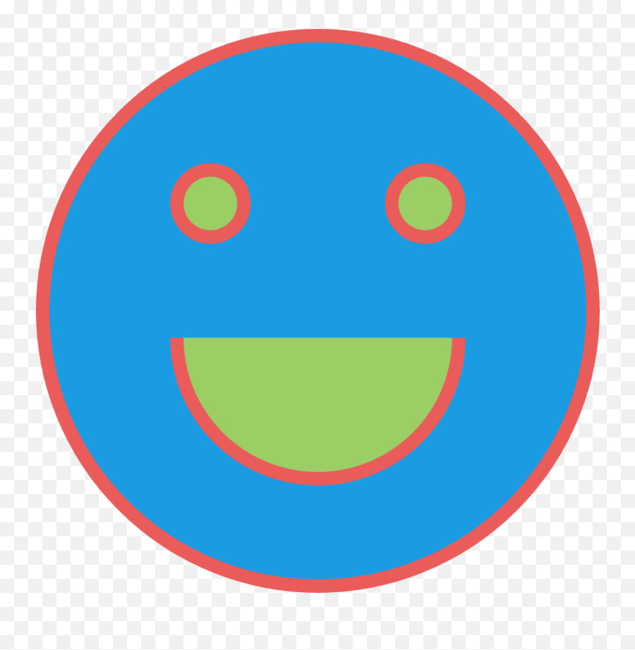 Kano World Studio Emoji,Blue Smiley Emoji