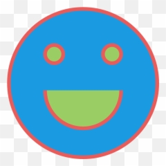 Kano World Studio Emoji,Blue Smiley Emoji