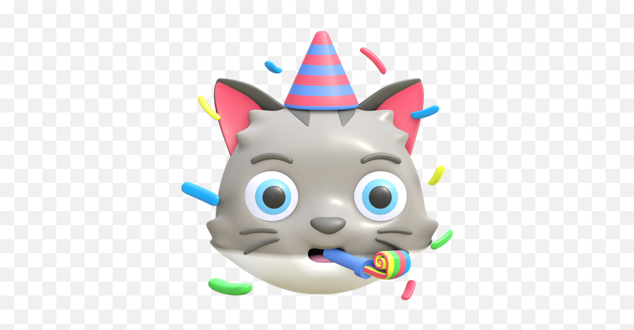 Premium Panic Cat Emoji 3d Illustration Download In Png Obj,Chinese Emoji Ccat