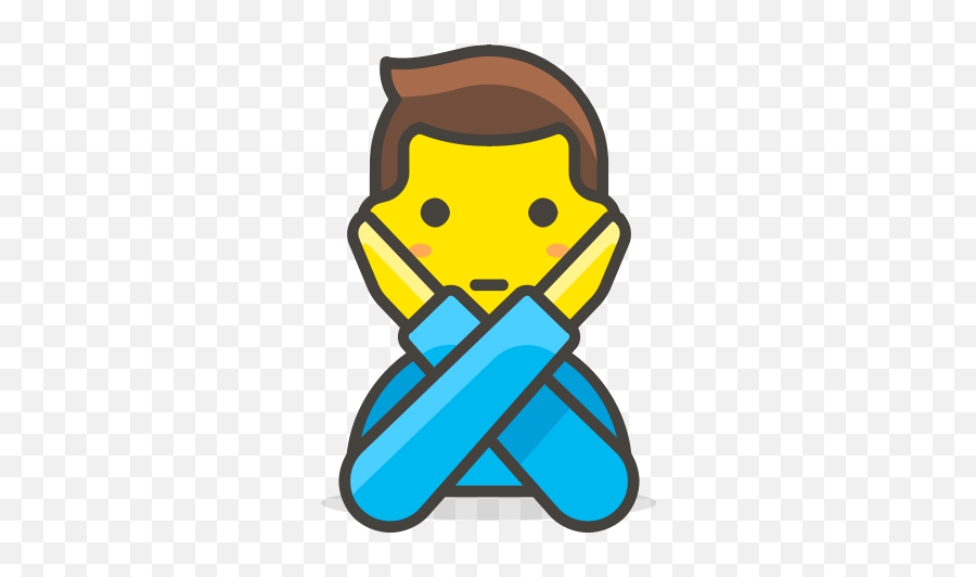 Man Gesturing No Icon - Free Download On Iconfinder Tidak Ada Icon Png Emoji,Goon Emoji