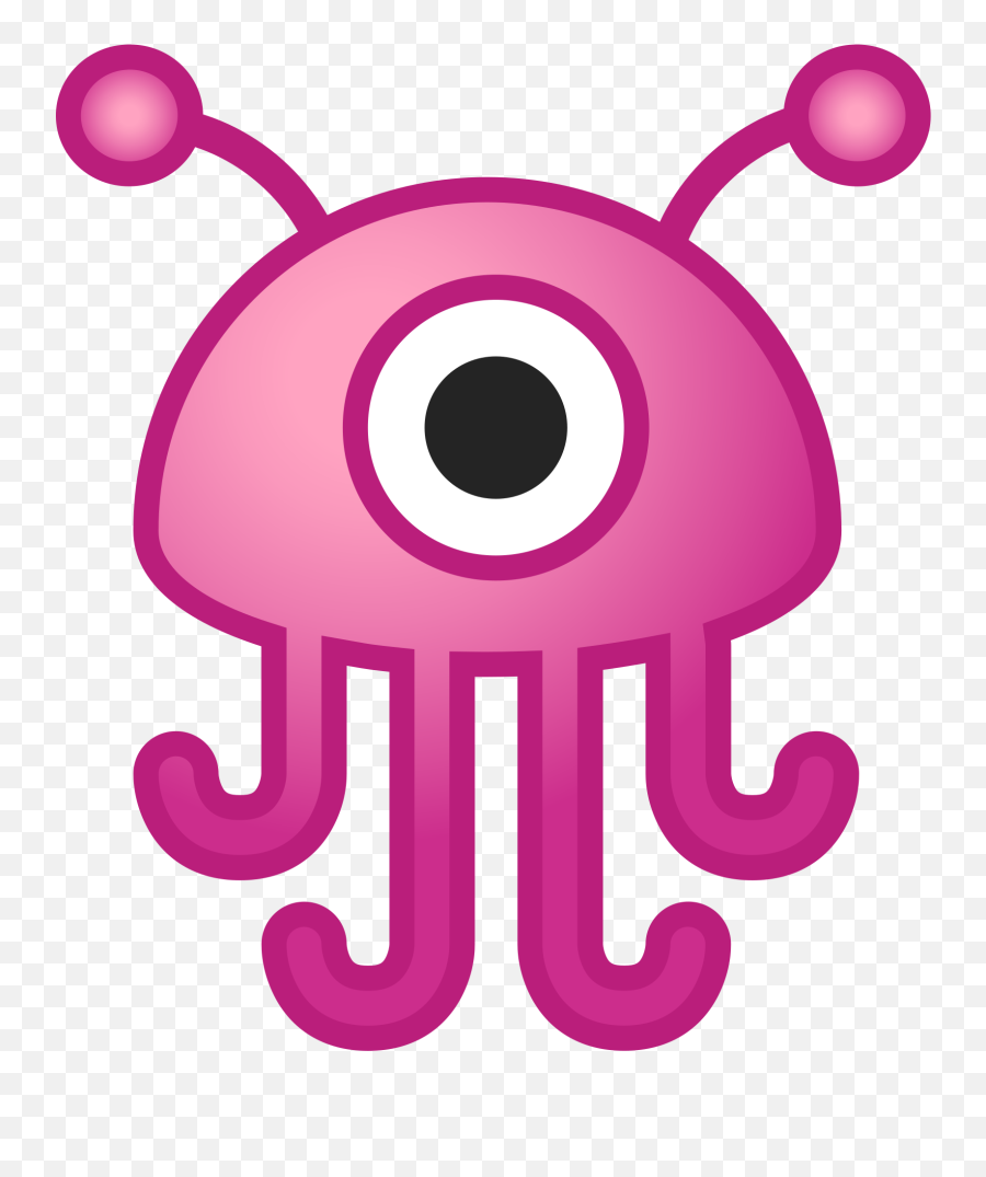 Alien Monster Icon - Pink Alien Monster Emoji,Alien Emoji