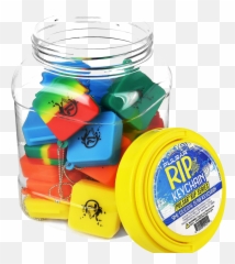 Pulsar Silicone Dab Slab Container - Bulk 30 Pack Lid Emoji,Emoji Keychain Wholesale