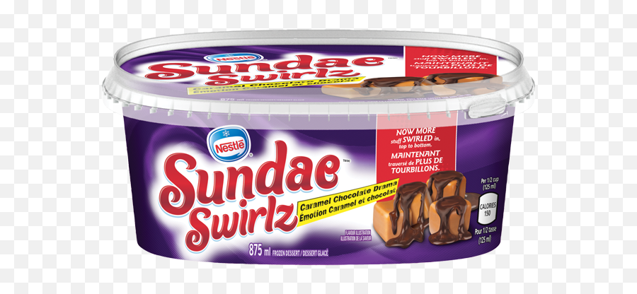 Sundae Swirlz Caramel Chocolate Drama - Sunday Ice Cream Tub Emoji,Emotion De Chocolate