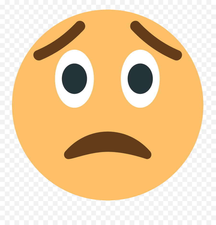 Worried Face Emoji Clipart - Barnsdall Art Park,Worried Emoticon