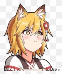 Puchero Anime Girl Stickers Para Whatsapp - Puchero Sticker Emoji,Emoticon Haciendo Pucheros