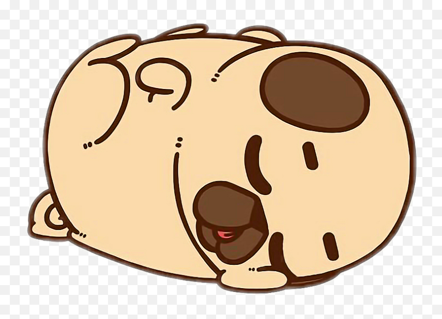 Restingsleeping Dog - Puglie Pug Clipart Full Size Art Hub For Kids Pug Emoji,Husky Emoji
