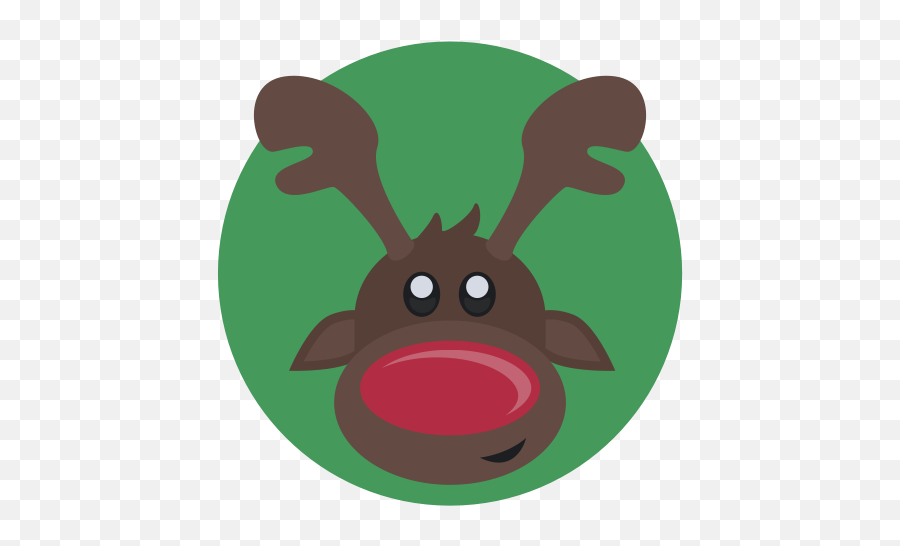 Christmas Red Nose Reindeer Rudolph Icon - Free Download Rudolph The Red Nosed Reindeer Icon Emoji,Christmas Tree Skype Emoticon