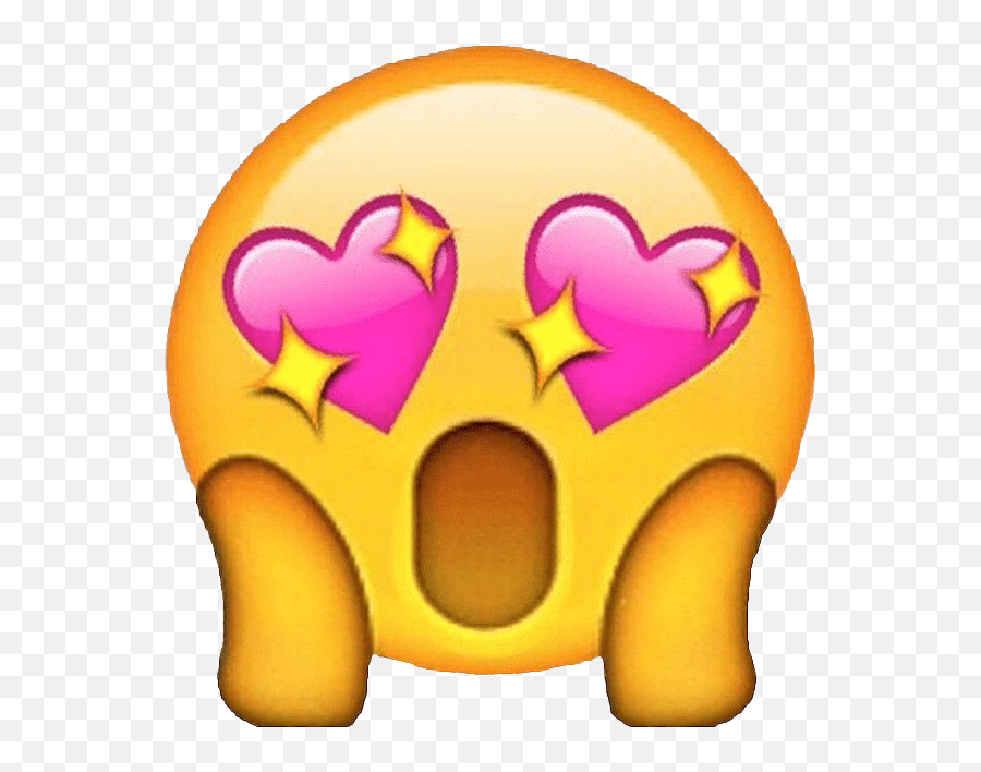 Download Love Emoji Backgrounds Ily Png - Pink Heart Eyes Emoji,Emoji Background